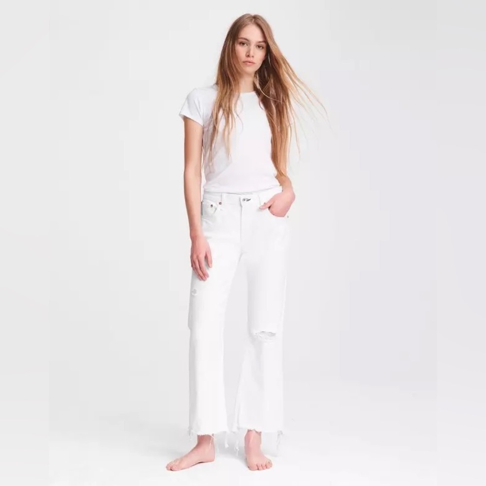Rag & Bone Rosa Mid Rise Cropped Flare